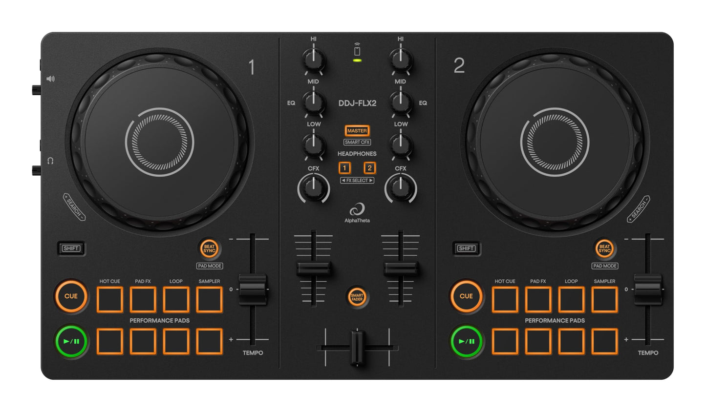Pioneer DJ AlphaTheta DDJ-FLX2 Compact 2-channel DJ controller