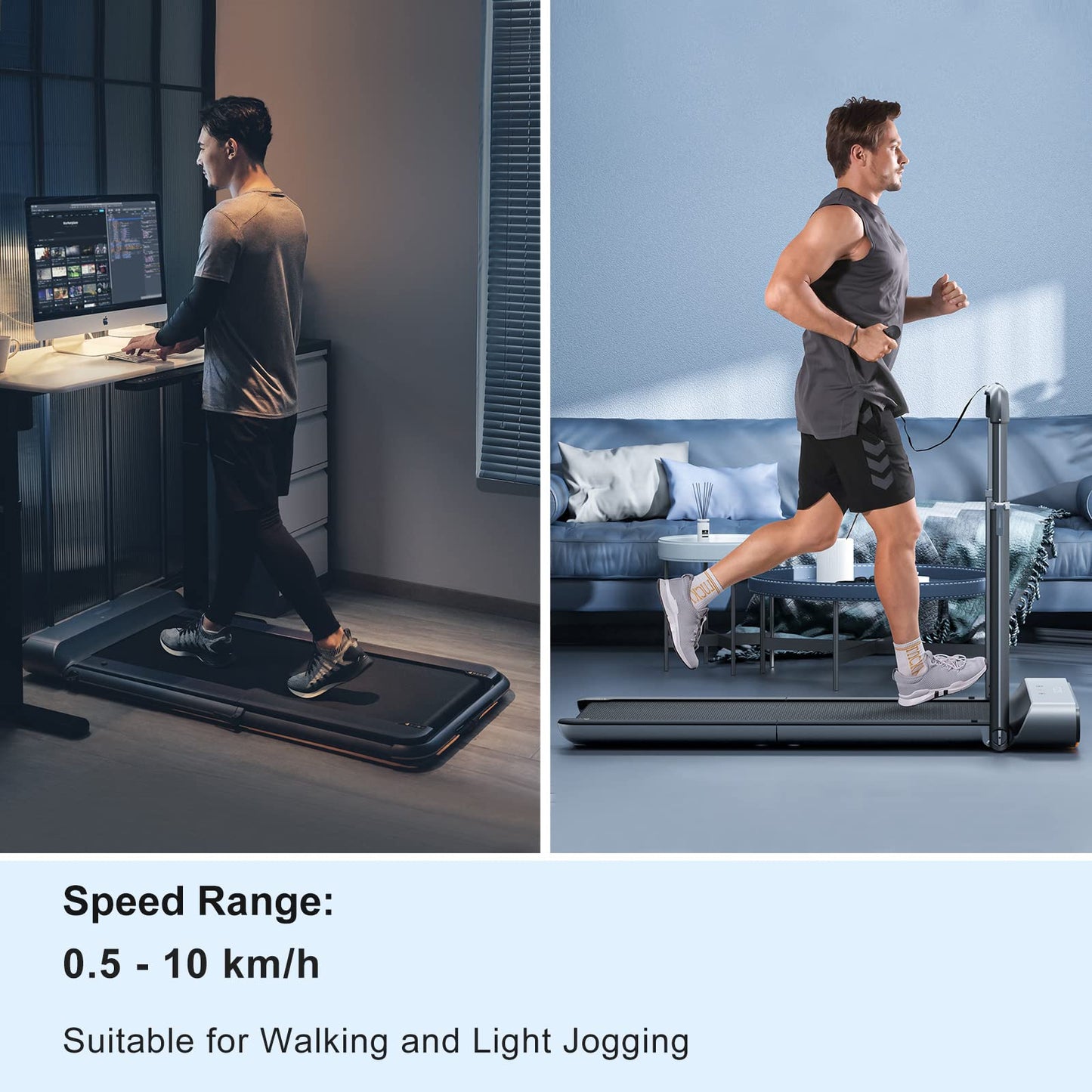 WalkingPad R1 Pro Folding Treadmill, 2 in 1 Walking and Running Treadmills for Home