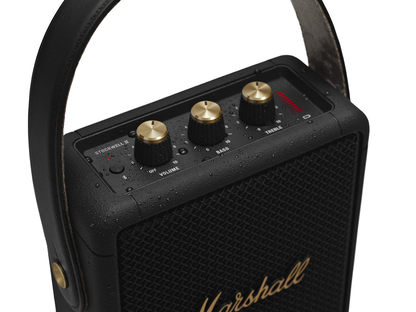 Marshall Stockwell II Wireless Portable Bluetooth Speaker - Black & Brass