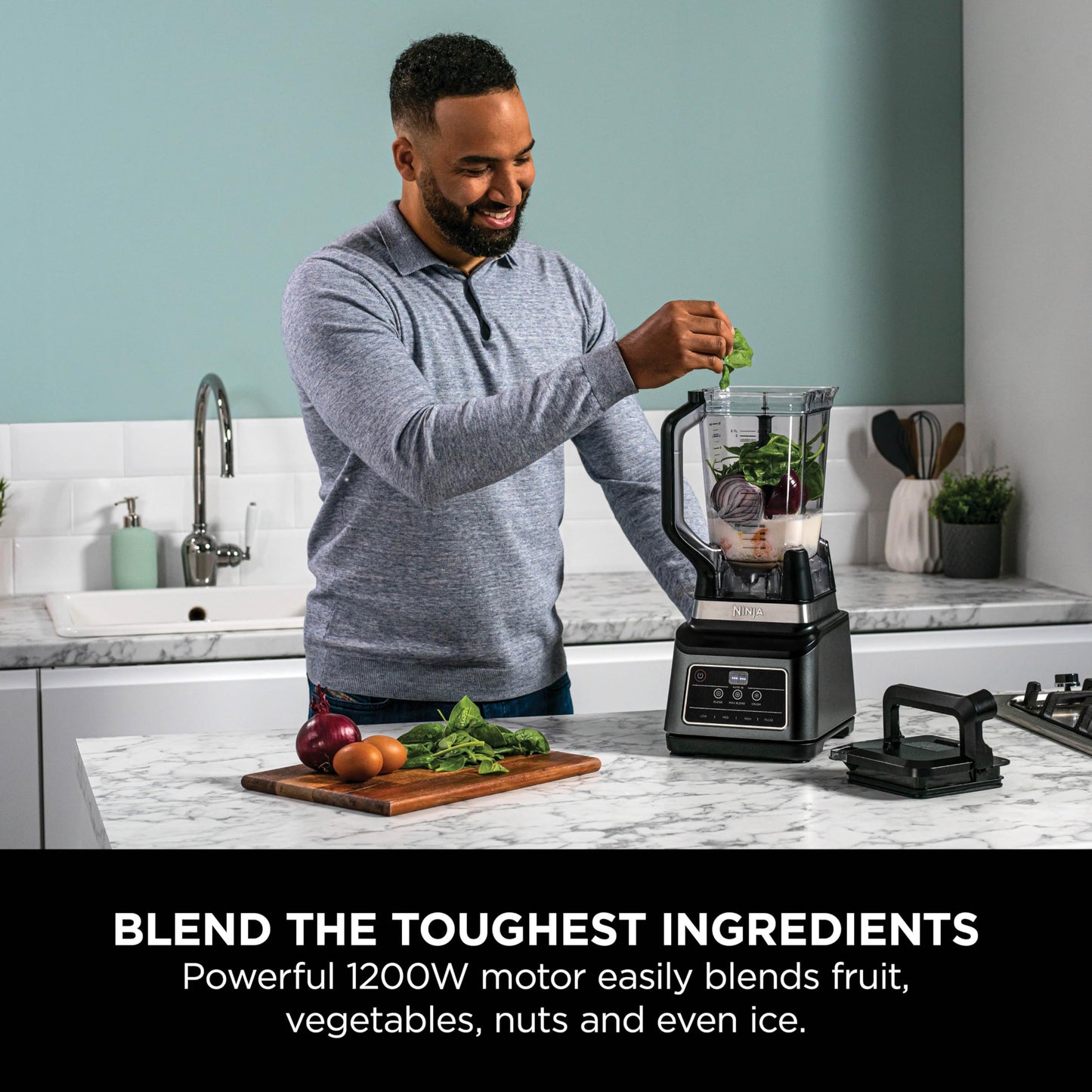 Ninja 2-in-1 Blender with 3 Automatic Programs; Blend, Max Blend, Crush, and 4 Manual Settings