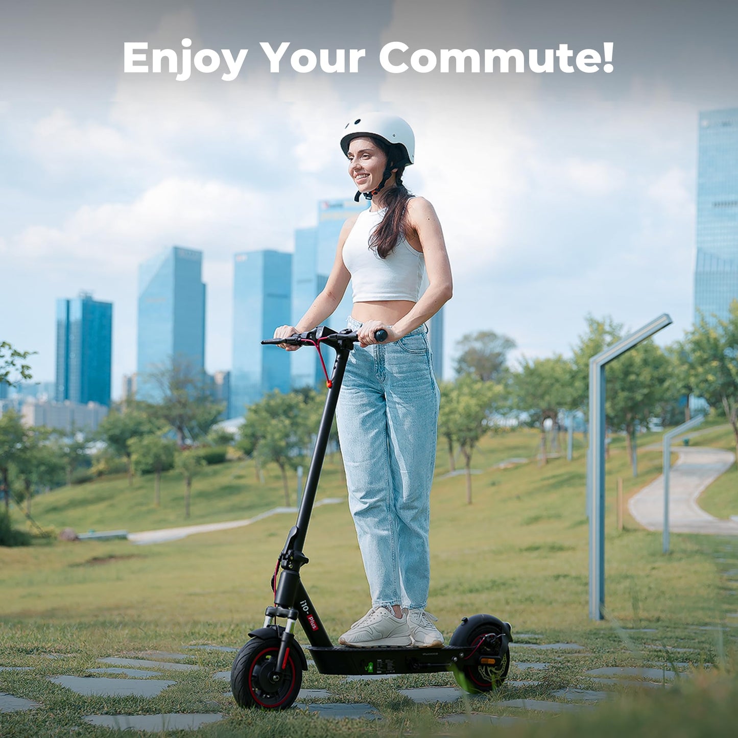 iScooter i10Plus/i10Max Fast Electric Scooter Adults, 50/80 KM Range, Support APP One-click Lock