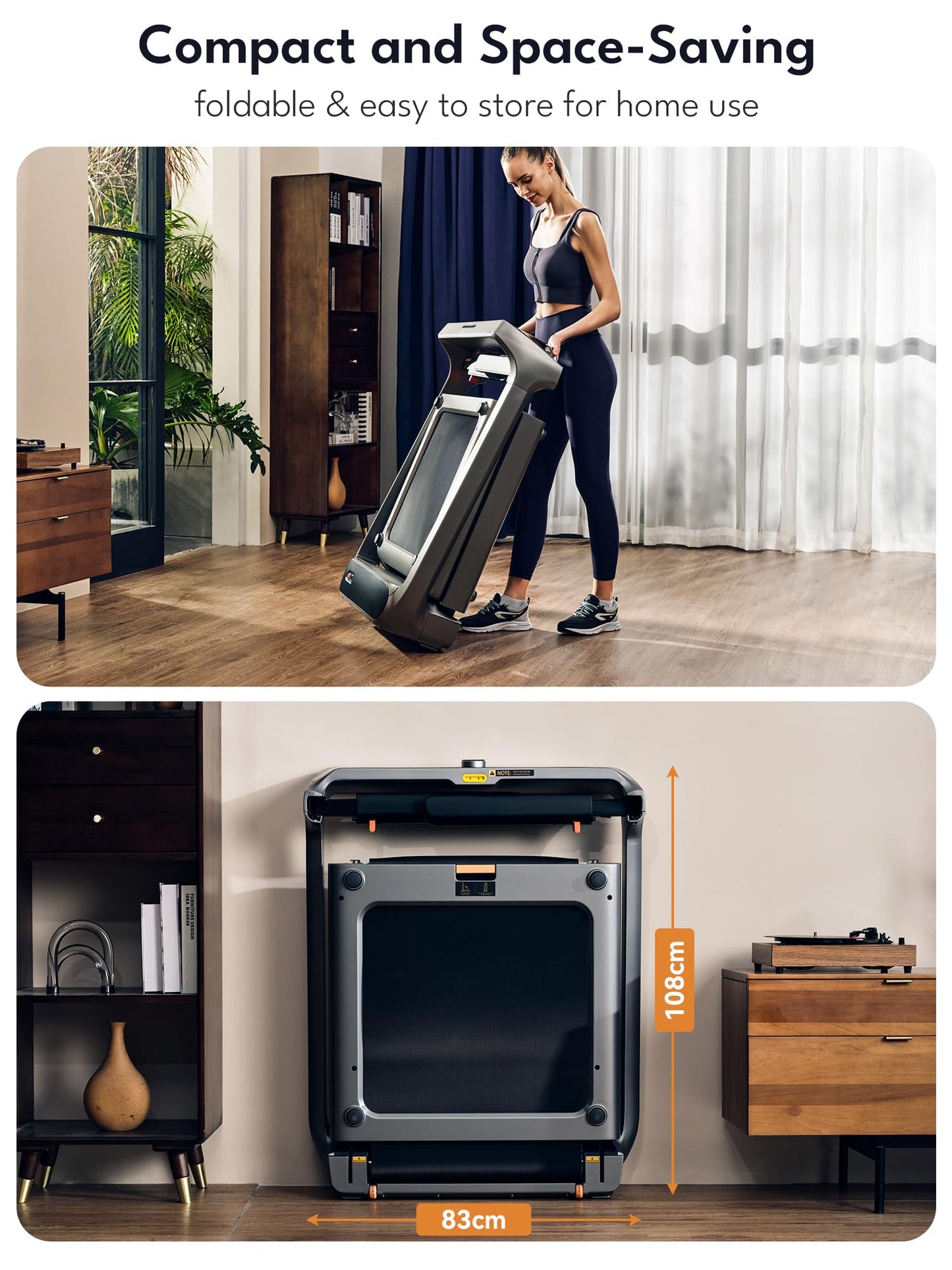 WalkingPad X218 Treadmill, Folding Walking Pad 18 Km/h Speed Support 136 KG