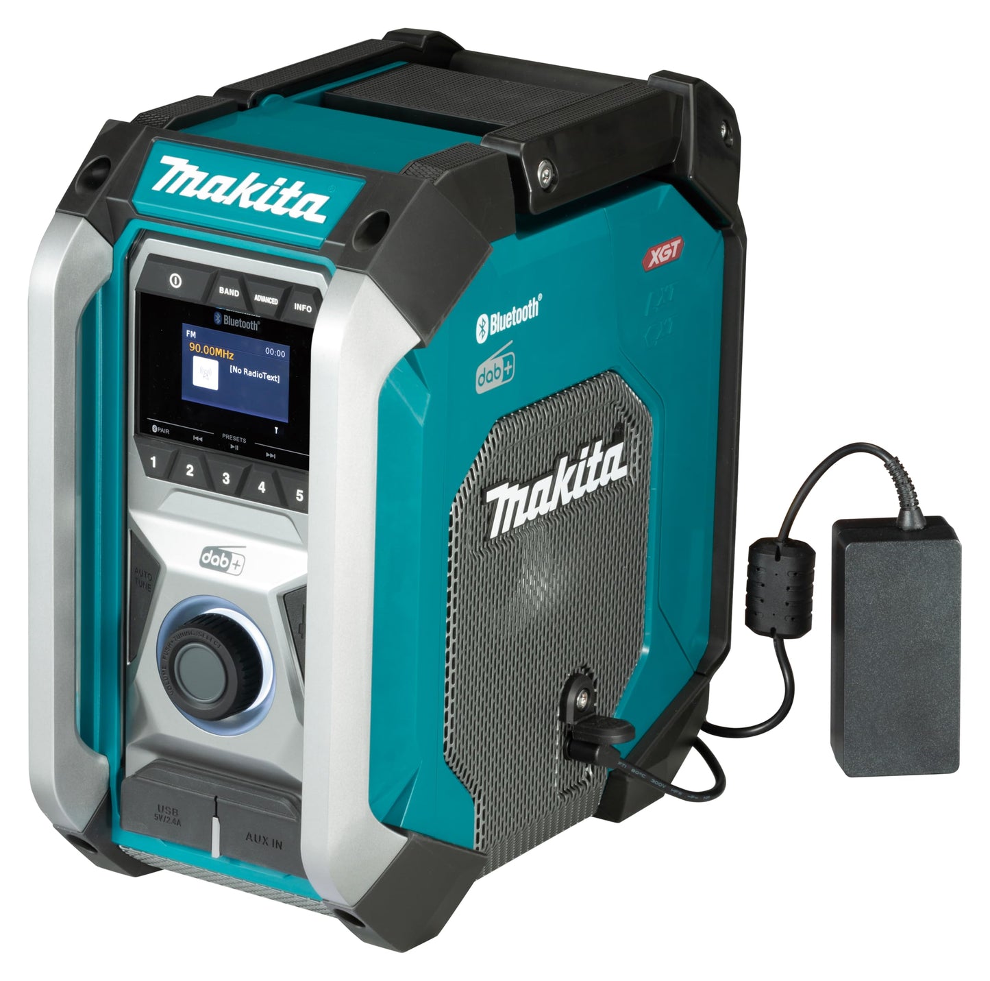 Makita MR007GZ 12V Max CXT to 40V Max XGT DAB/DAB+ Job Site Radio with Bluetooth