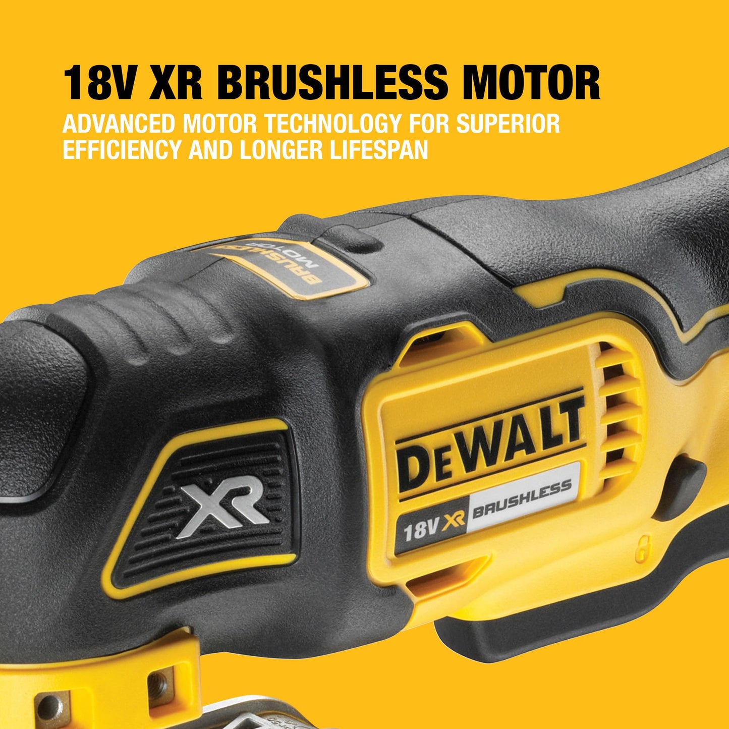 DEWALT 18V XR Brushless Oscillating Multi-Tool, Bare Unit, DCS355N-XJ