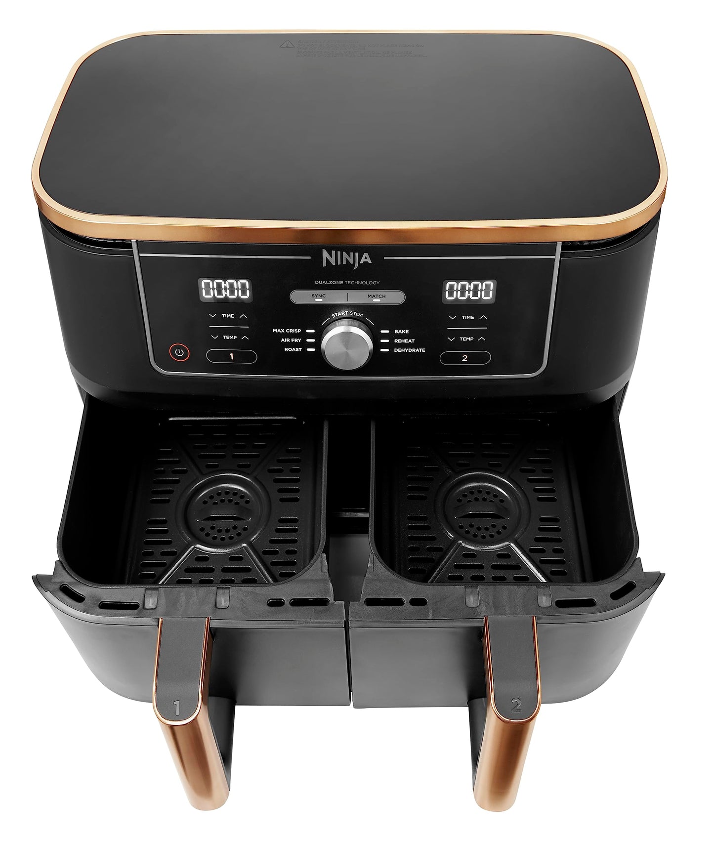 Ninja Foodi MAX Dual Zone Air Fryer, Amazon Exclusive, Tongs, 2 Drawers, 9.5L