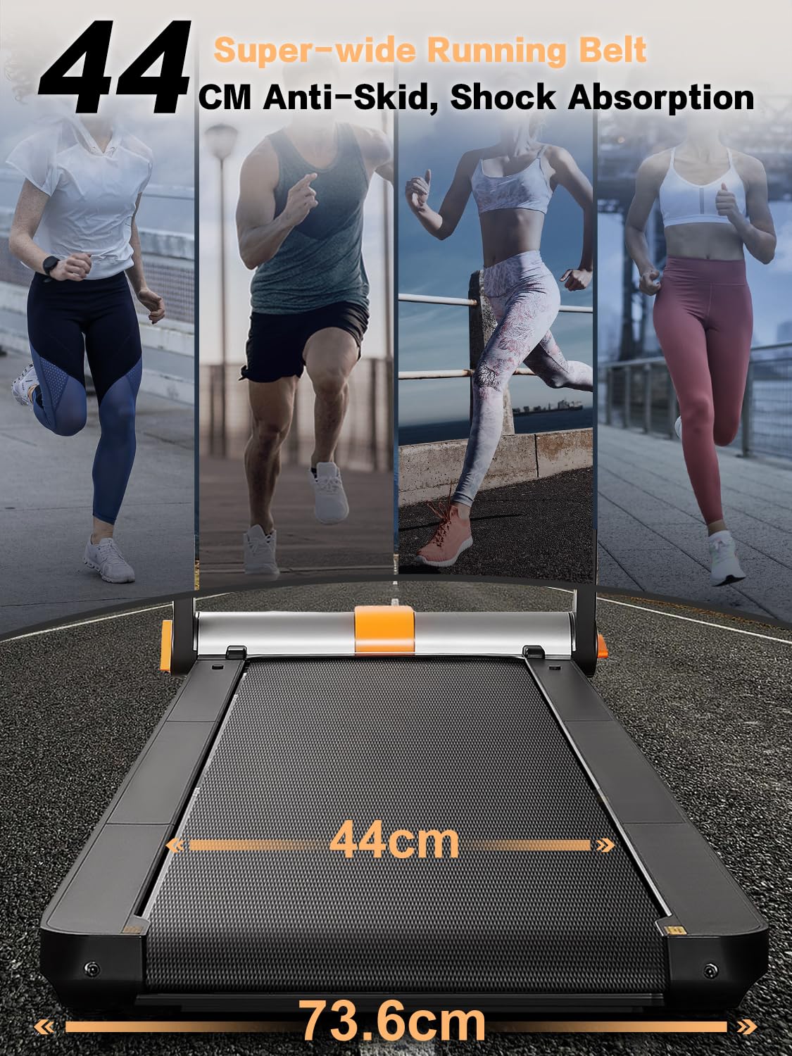 WalkingPad MC11 Treadmills for Home Foldable with 120×44cm Large Running Area