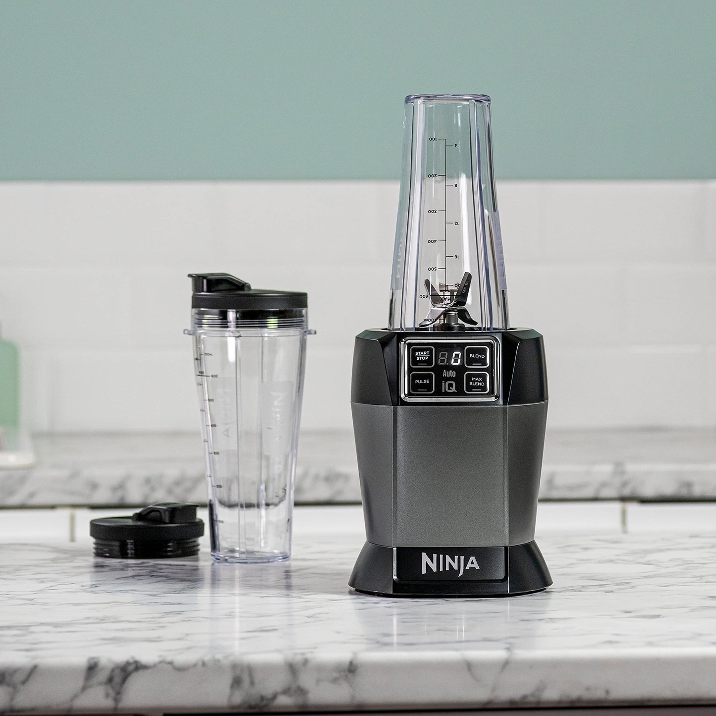 Ninja Blender with 2 Automatic Programs: Blend & Max Blend, Pulse Setting, 2x 700ml Cups