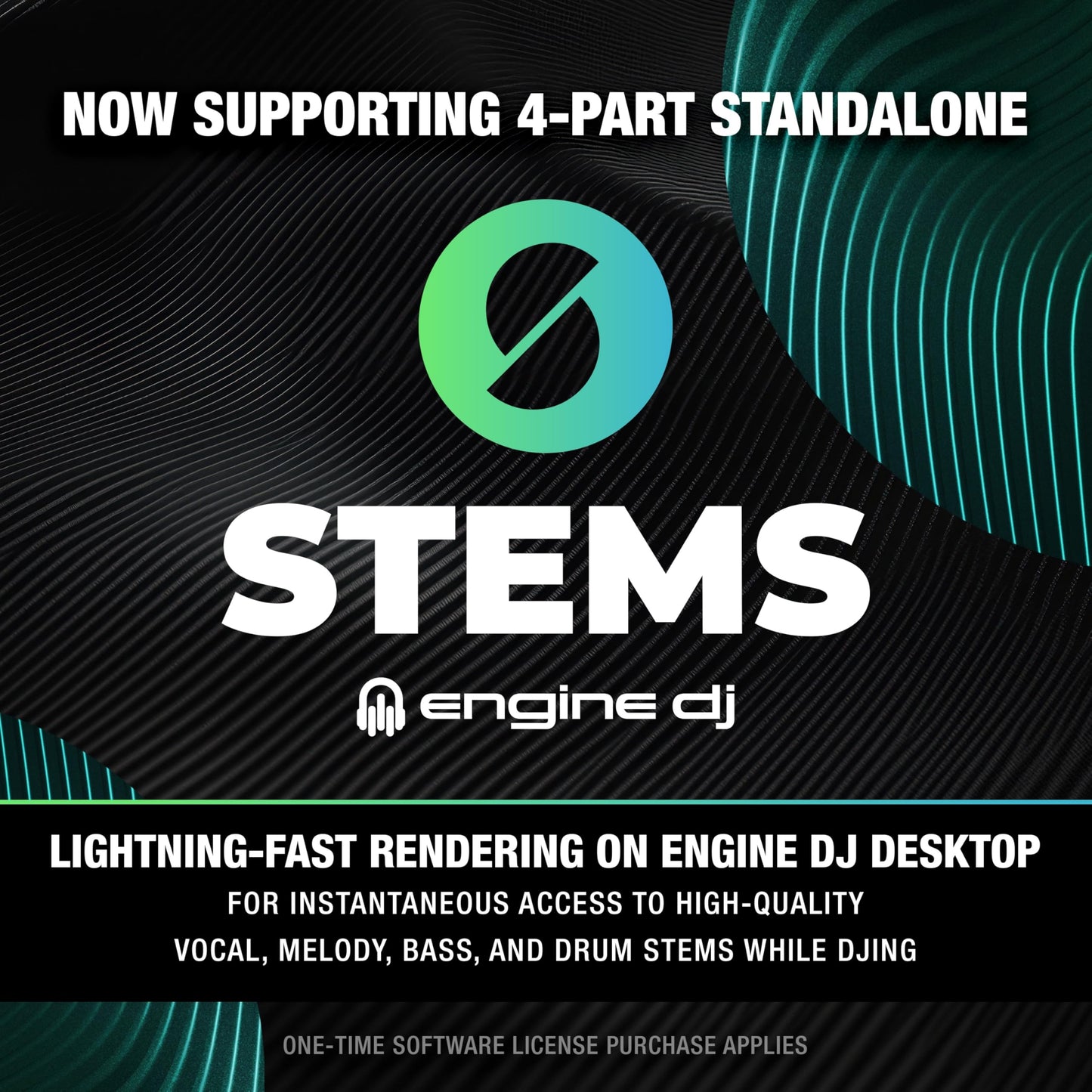 Numark Mixstream Pro Go Portable DJ Controller with Battery, Mixer with Stem Separation