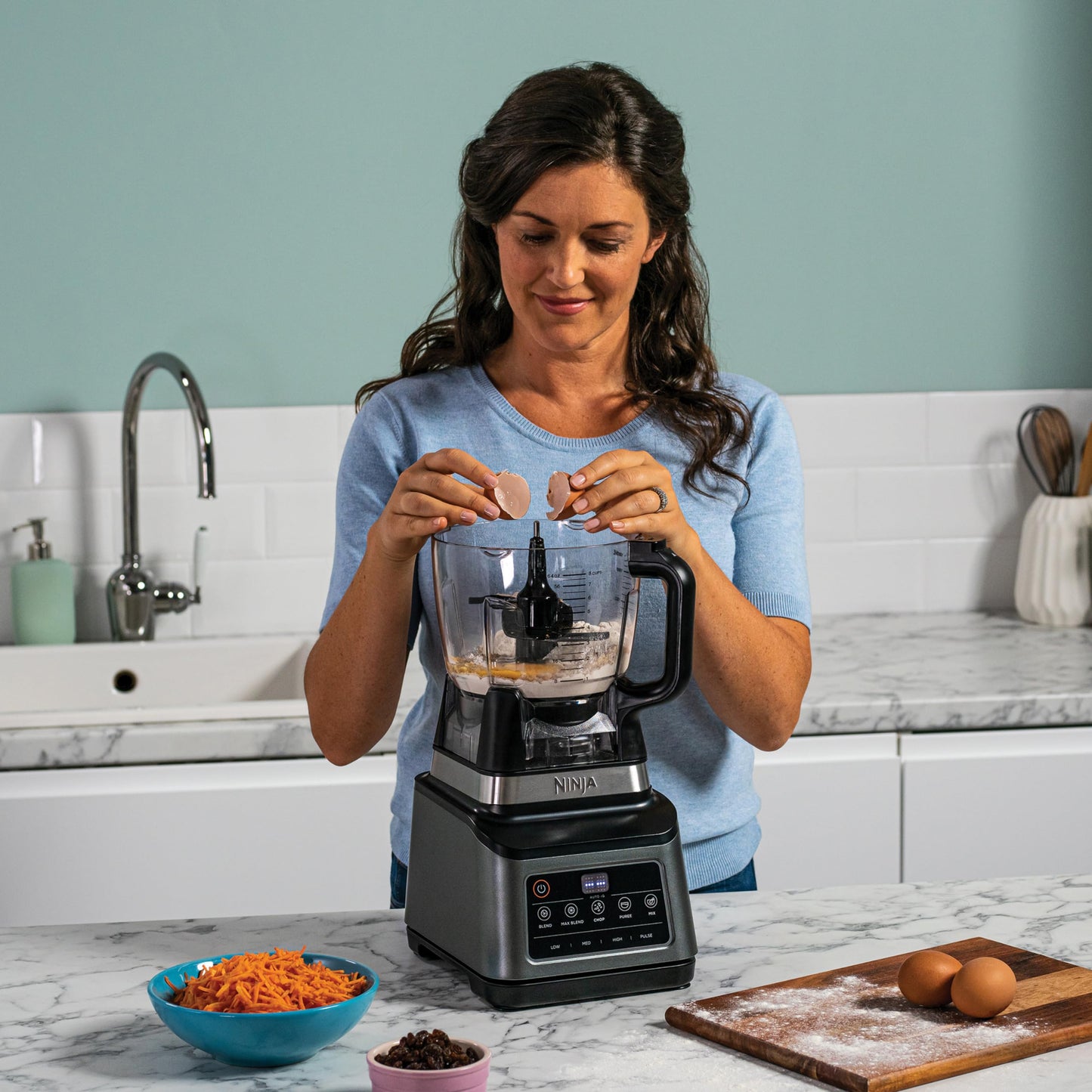 Ninja 3-in-1 Food Processor & Blender with 5 Automatic Programs