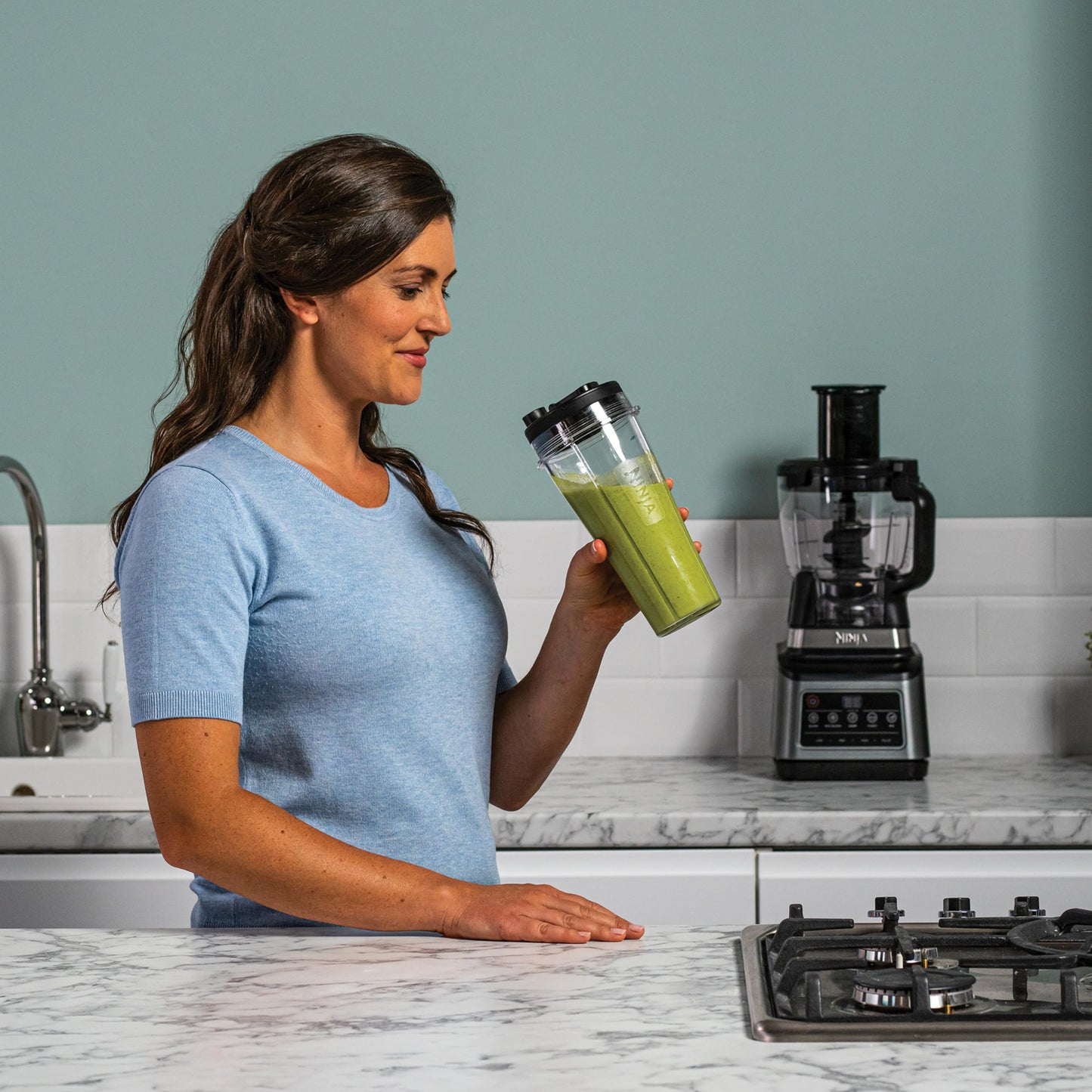 Ninja 3-in-1 Food Processor & Blender with 5 Automatic Programs