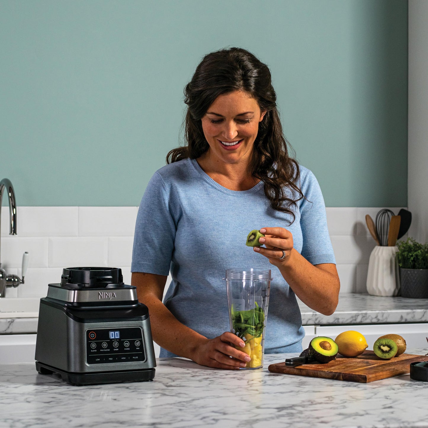 Ninja 3-in-1 Food Processor & Blender with 5 Automatic Programs