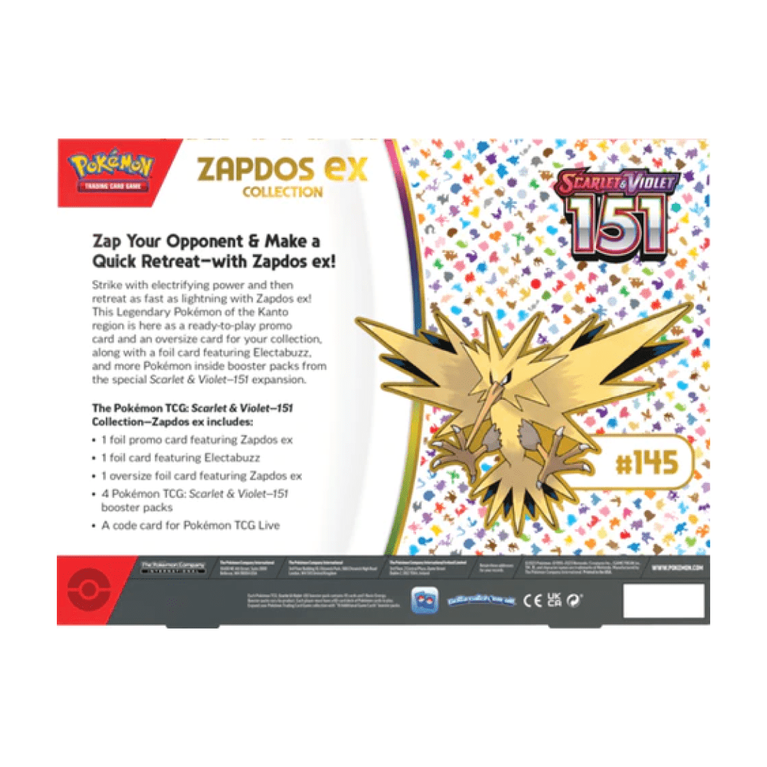 Pokemon 151 Zapdos-ex Collection (ENG)