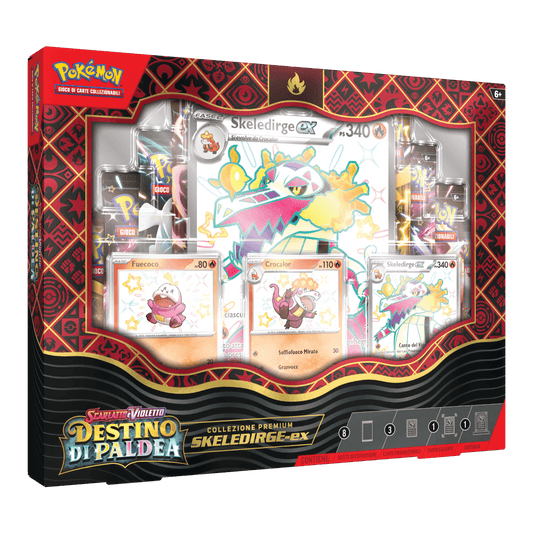 Collezione Premium Scarlatto e Violetto Destino di Paldea Skekedirge-ex (ITA)