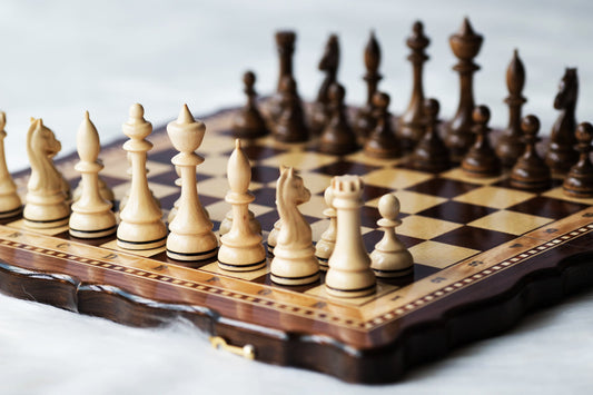 Handmade Wooden Chess Set, Unique Chess Board, Personalized Chess