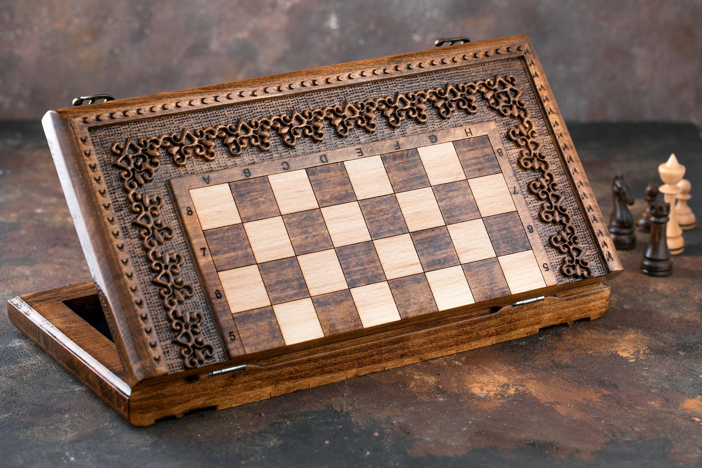 Handmade Wooden Chess Set, High Quality Chess Pieces, Personalized gift